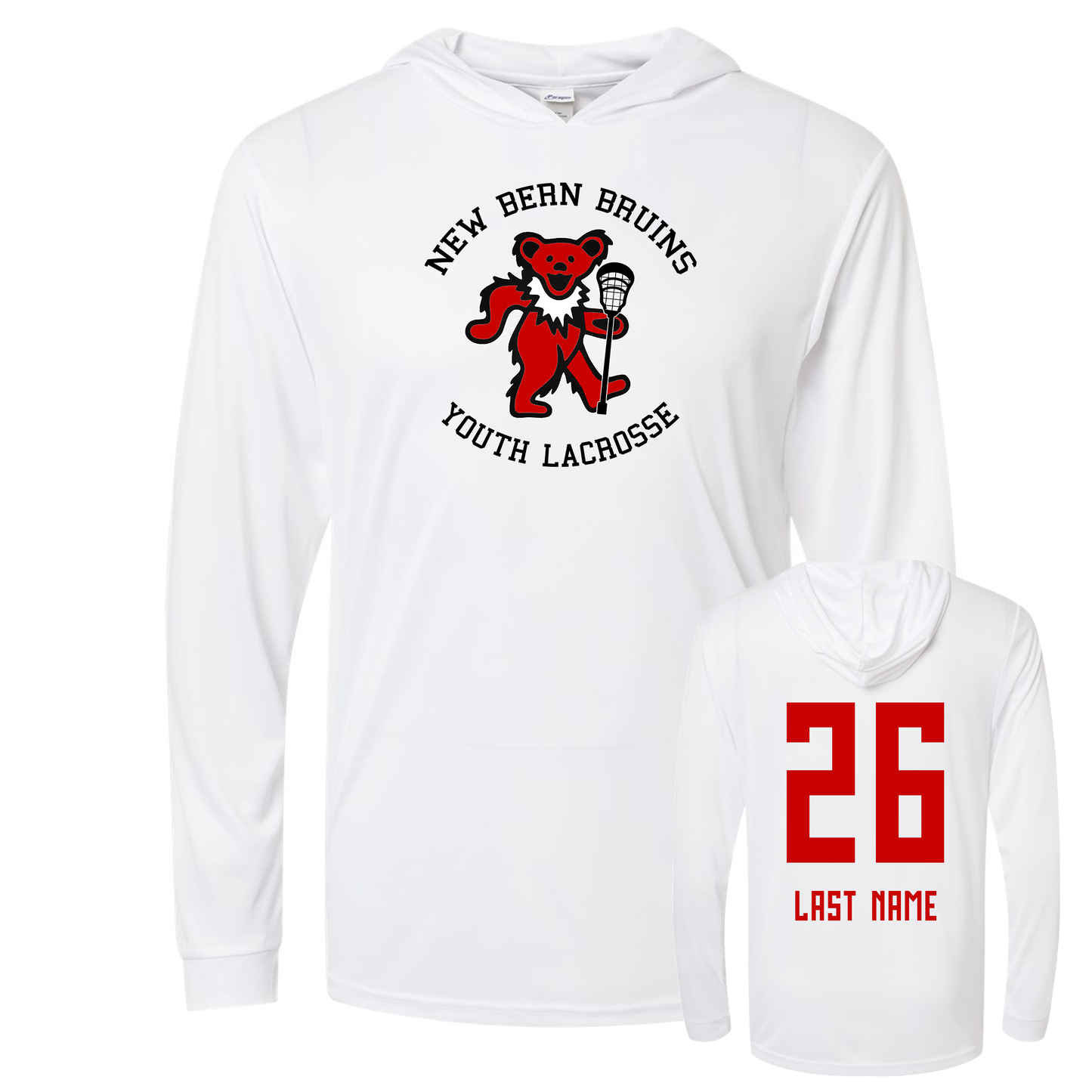 New Bern Bruins UPF Performance Hoodie