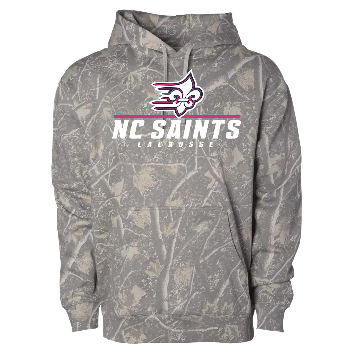 NC Saints Lacrosse Heavyweight Hoodie Camo YOUTH