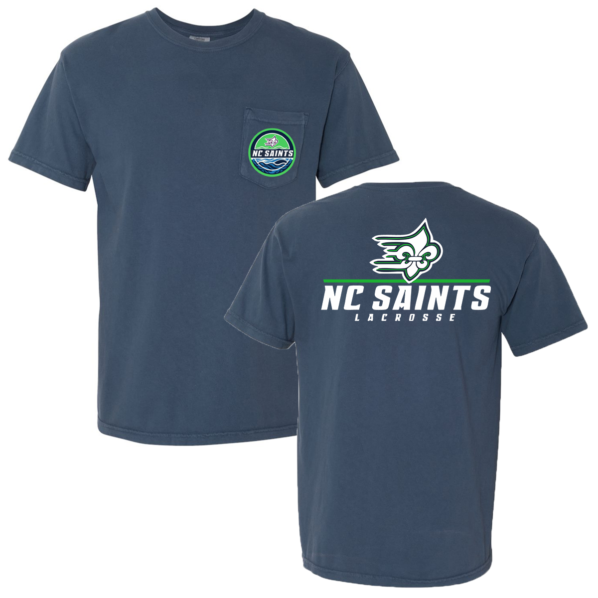 NC Saints Comfort Colors Pocket Tee