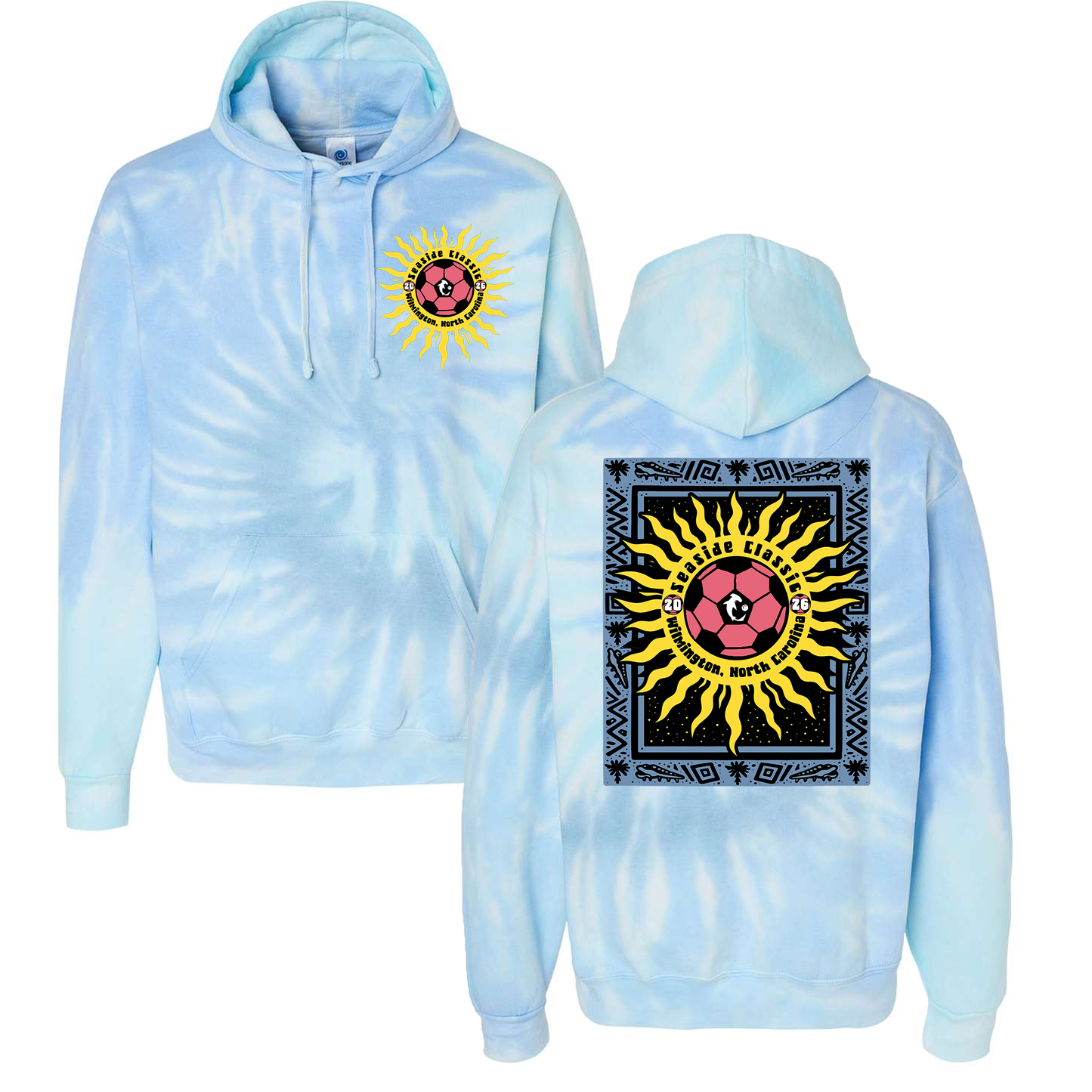 Seaside Classic 2026 Stamp Tie Dye Hoodie