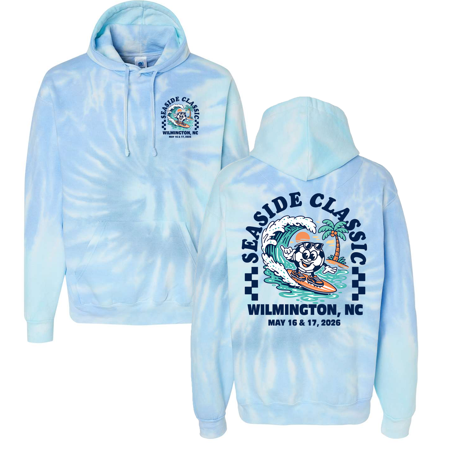 Seaside Classic 2026 Wave Tie Dye Hoodie