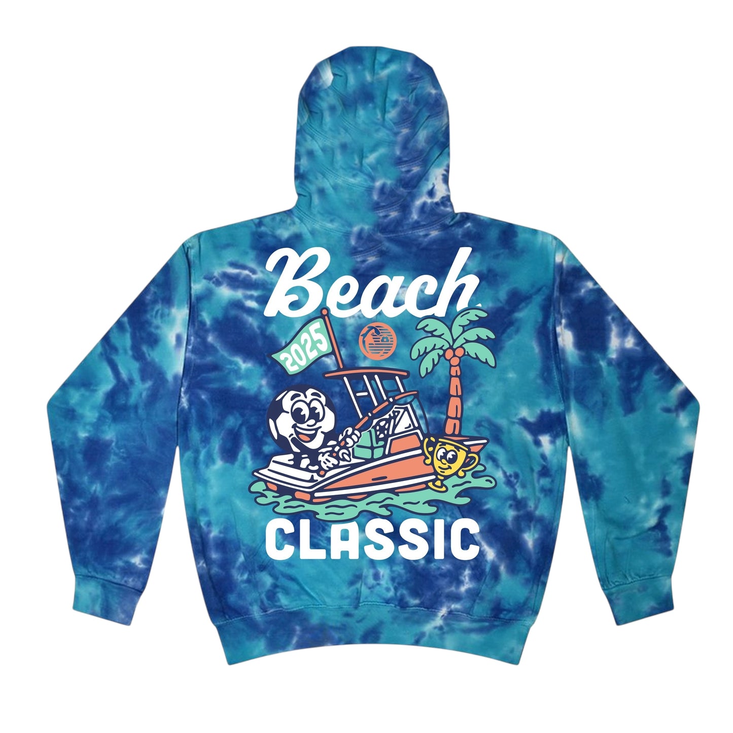 Beach Classic 2025 Boat Hoodie Tie Dye All Sizes