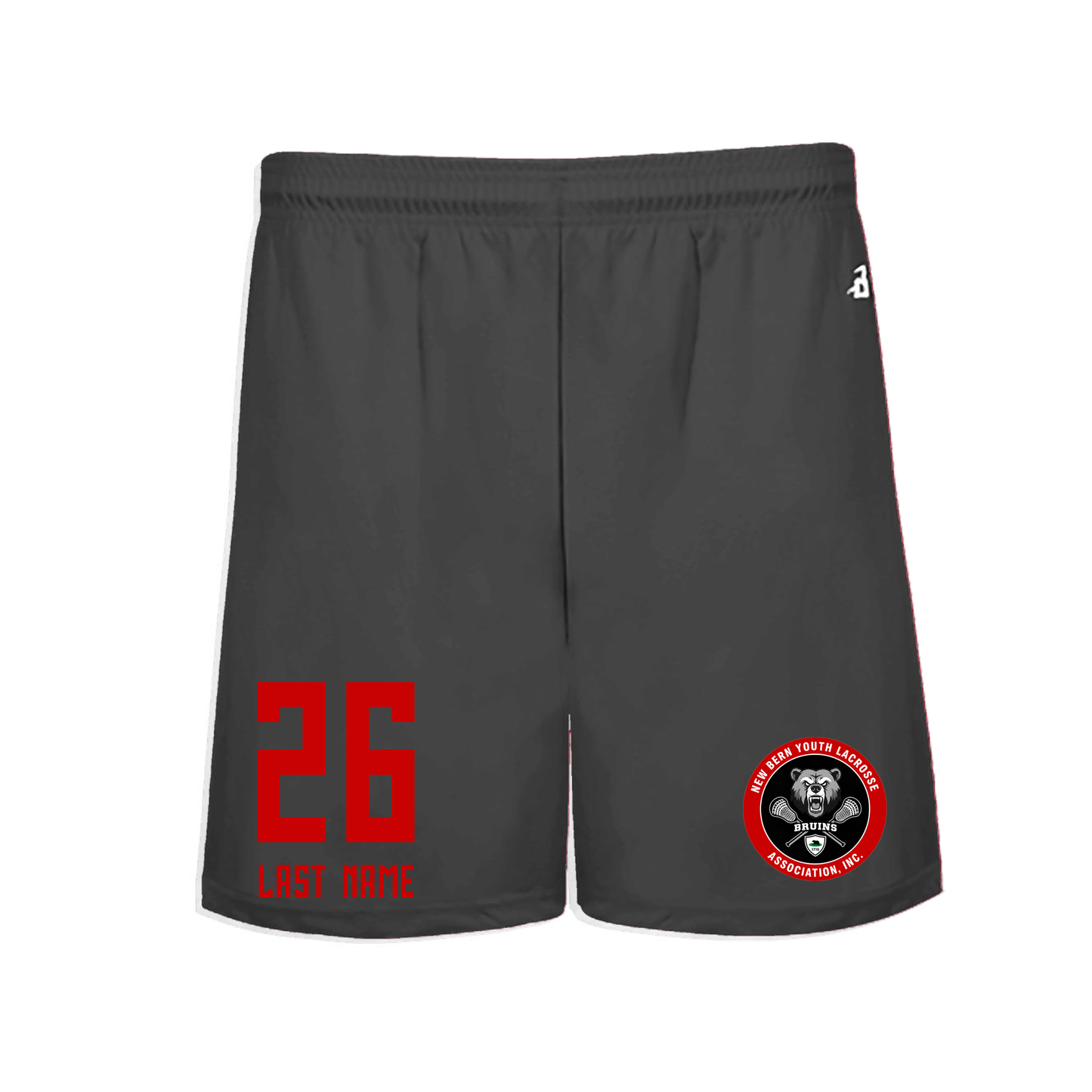 New Bern Bruins 5" Shorts w Pockets