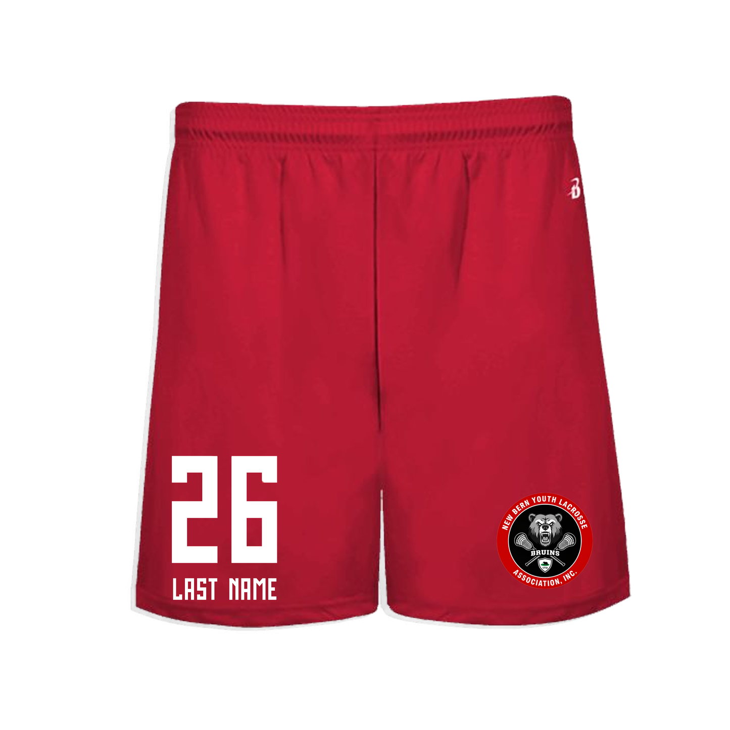 New Bern Bruins 5" Shorts w Pockets