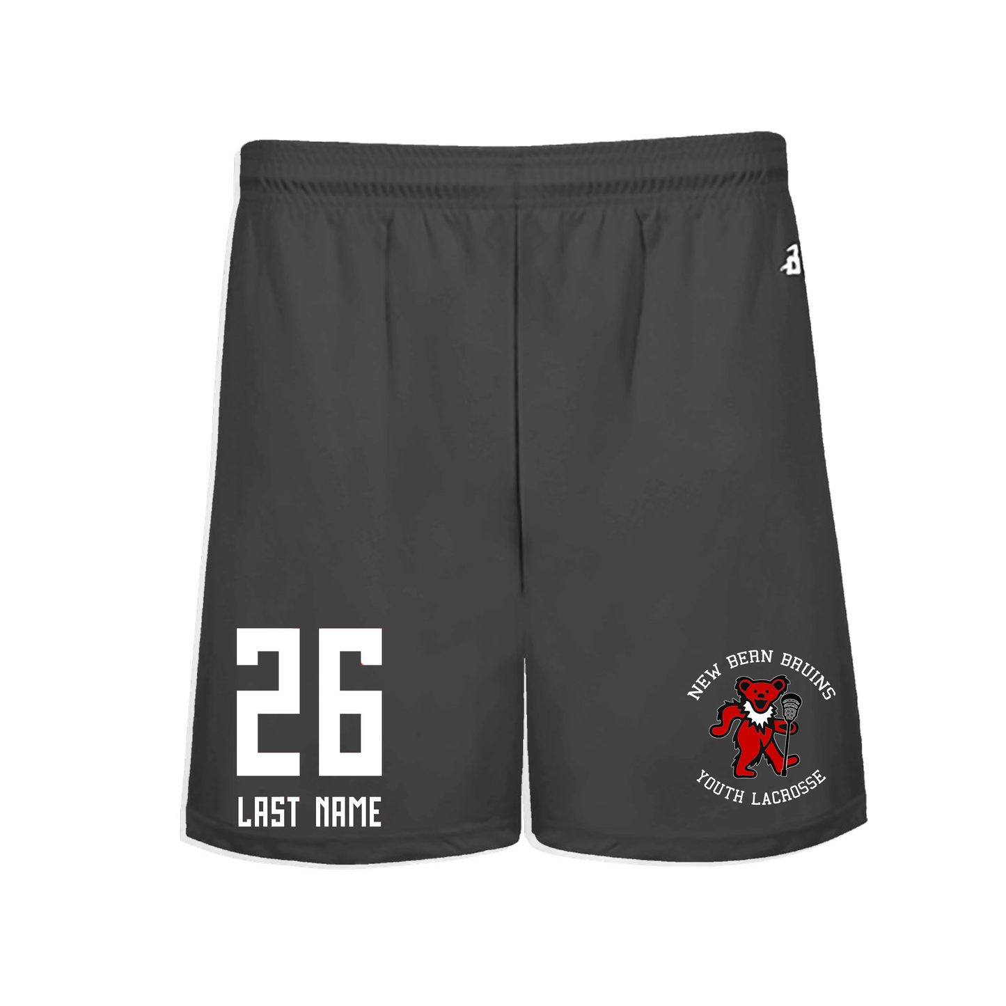 New Bern Bruins 5" Shorts w Pockets