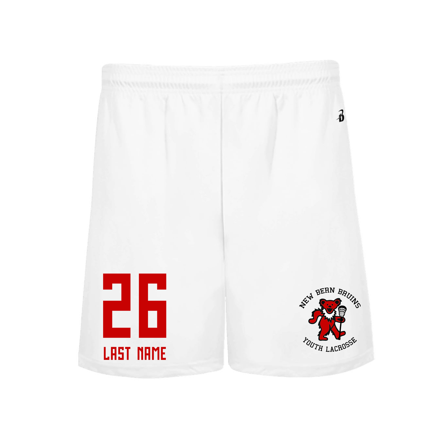 New Bern Bruins 5" Shorts w Pockets