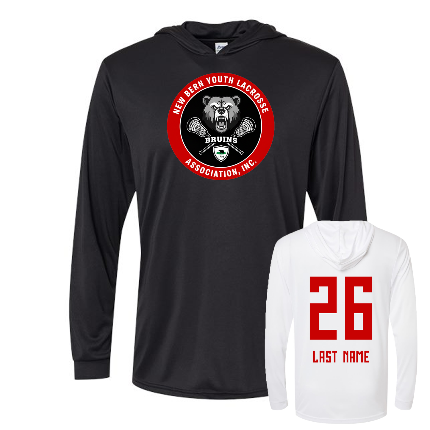 New Bern Bruins UPF Performance Hoodie
