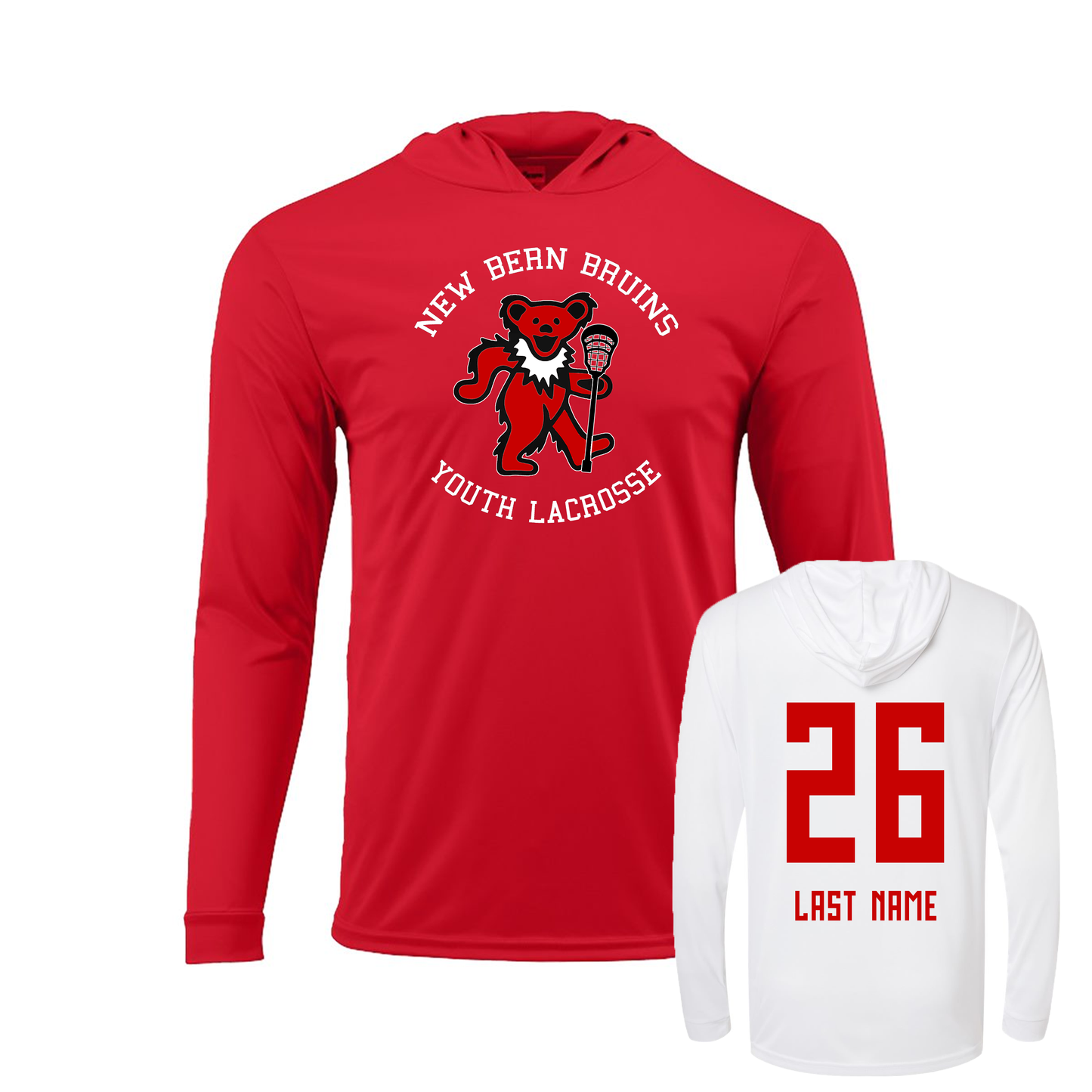 New Bern Bruins UPF Performance Hoodie