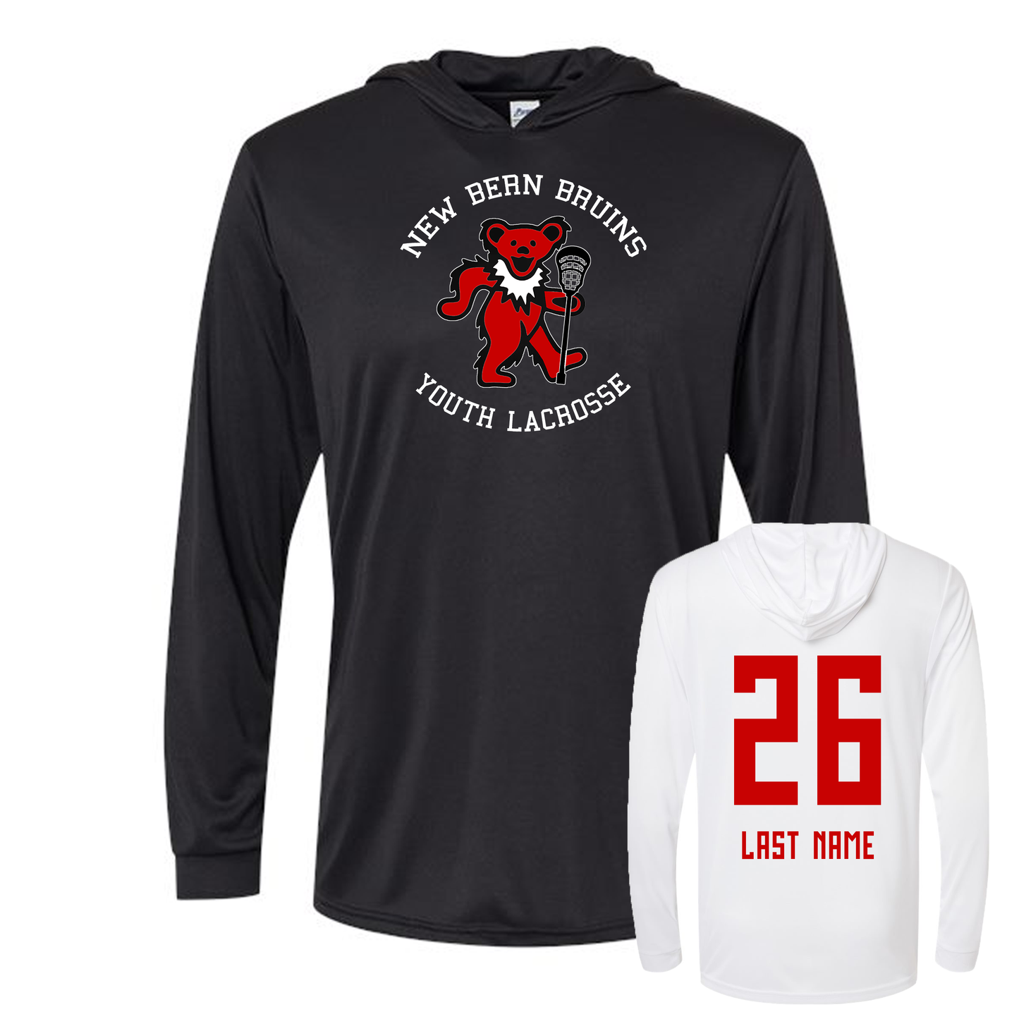 New Bern Bruins UPF Performance Hoodie