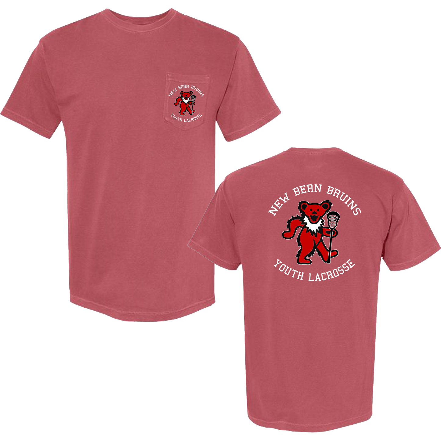 New Bern Bruins Comfort Colors Pocket Tee