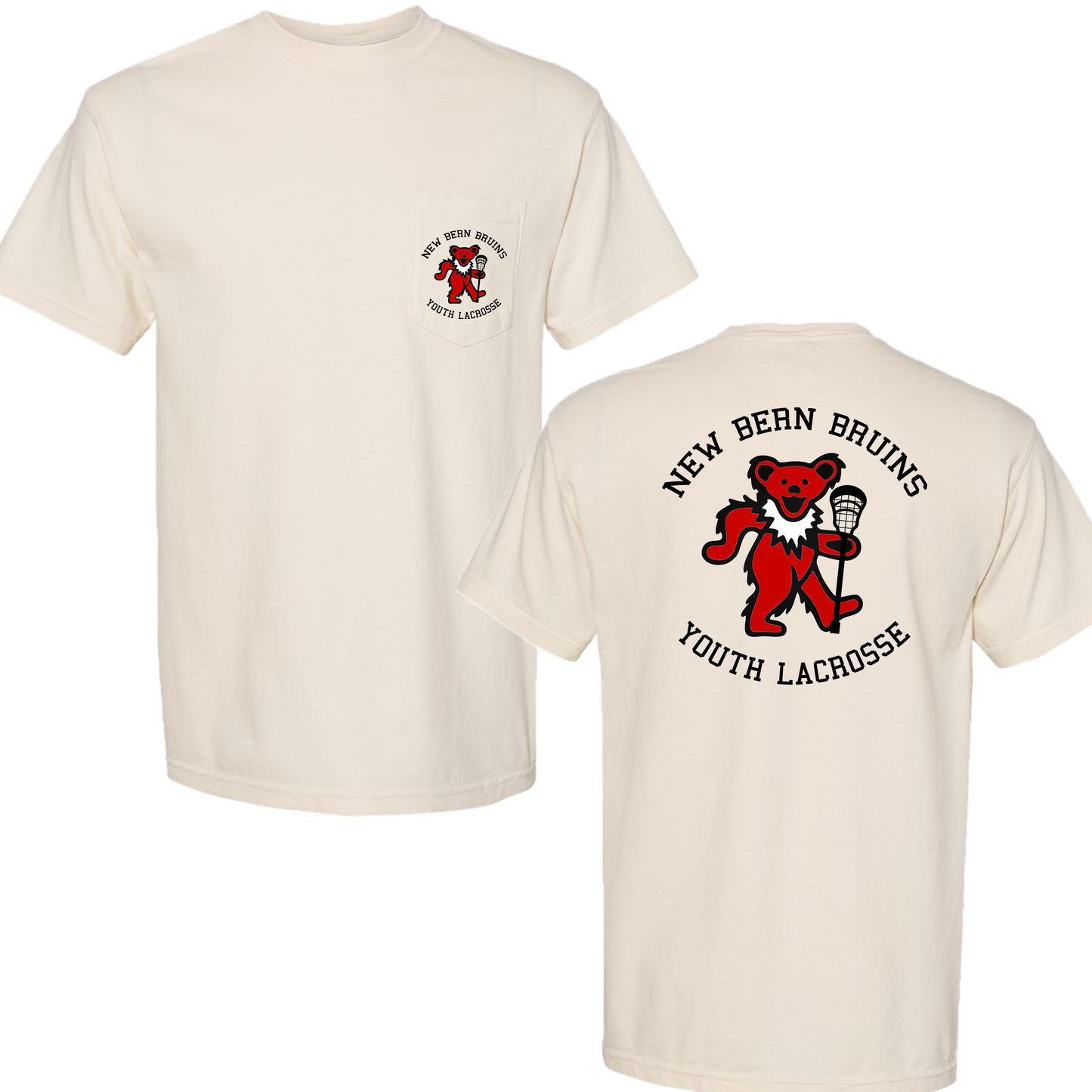 New Bern Bruins Comfort Colors Pocket Tee