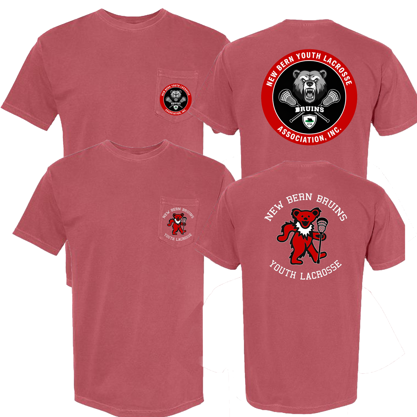 New Bern Bruins Comfort Colors Pocket Tee