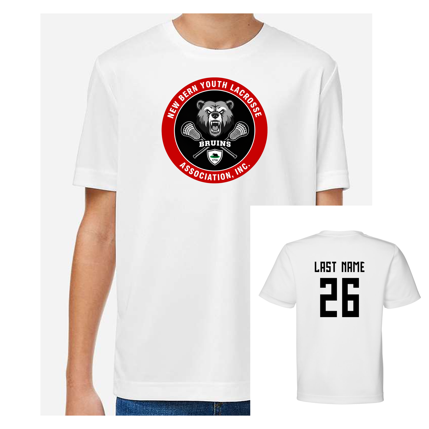 New Bern Bruins Performance Short Sleeve Tee