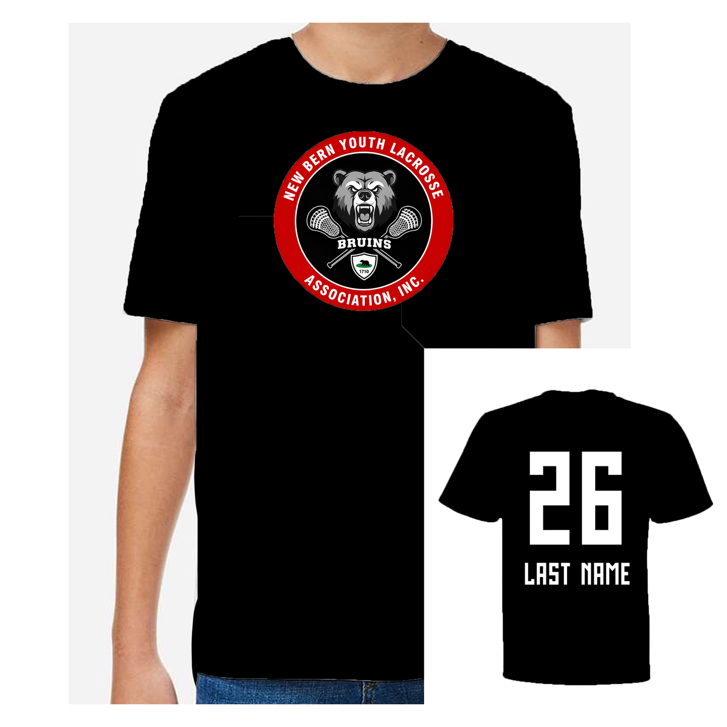 New Bern Bruins Performance Short Sleeve Tee
