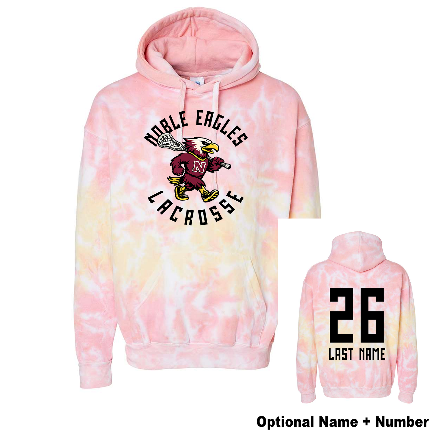 Noble Lacrosse Tie Dye Hoodie