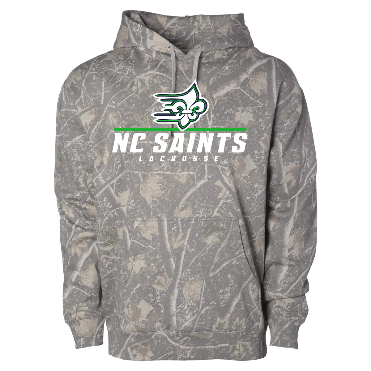 NC Saints Lacrosse Heavyweight Hoodie Camo YOUTH
