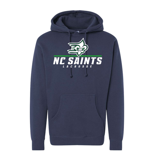 NC Saints Lacrosse Heavyweight Hoodie Navy