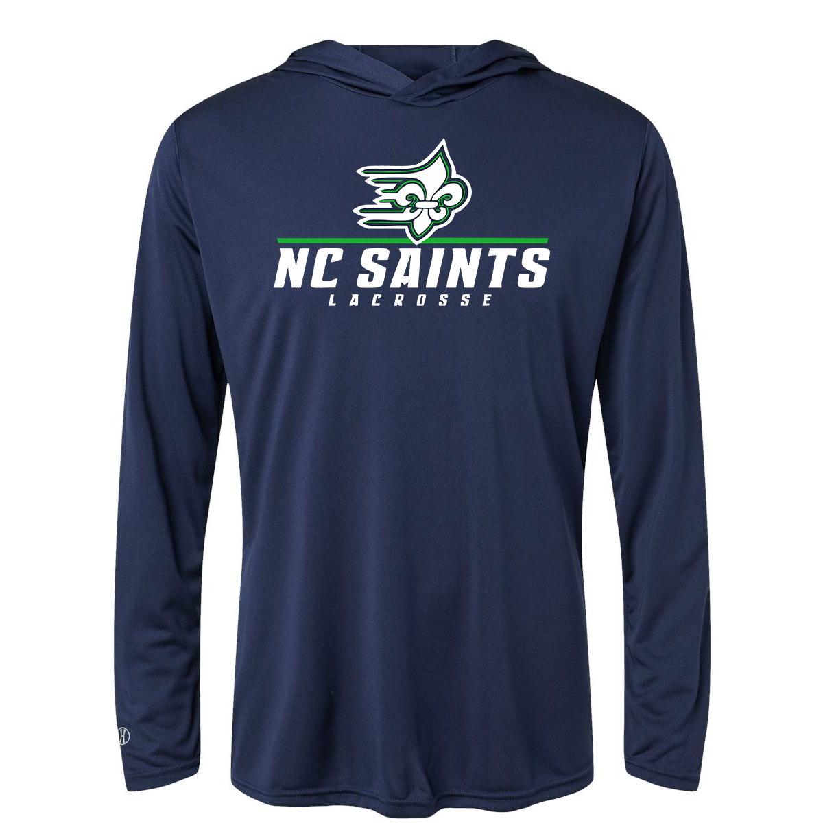 NC Saints Lacrosse UPF Long Sleeve Performance Hooded Tee