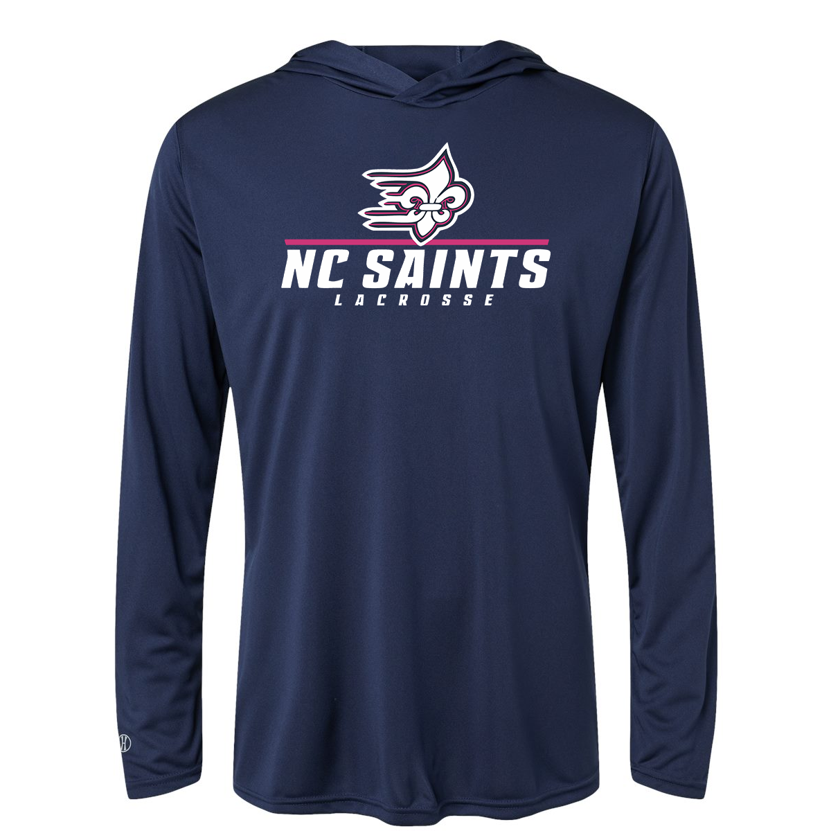 NC Saints Lacrosse UPF Long Sleeve Performance Hooded Tee