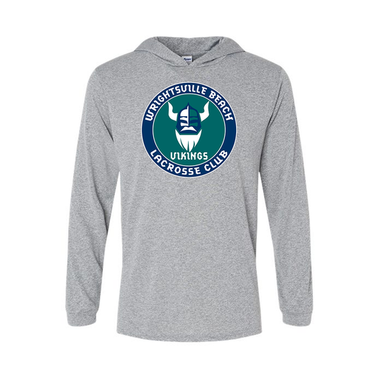 Wrightsville Beach Vikings Lacrosse Lightweight Performance UPF Hoodie All Sizes